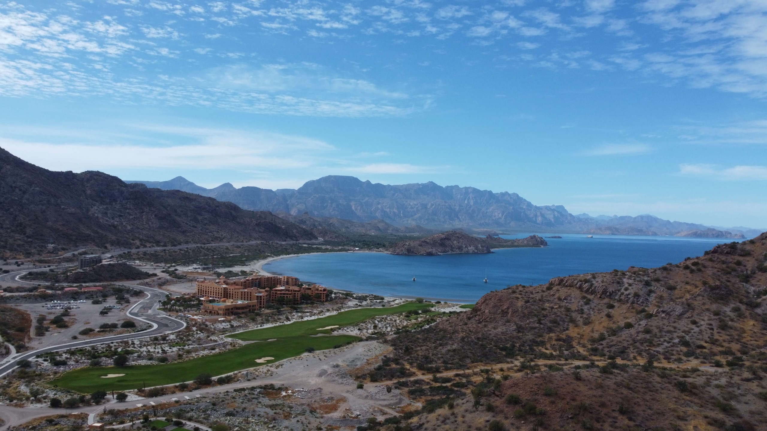 Golf Course on Loreto Danzante Bay Golf Course in Loreto - Sea of Cortez backdrop