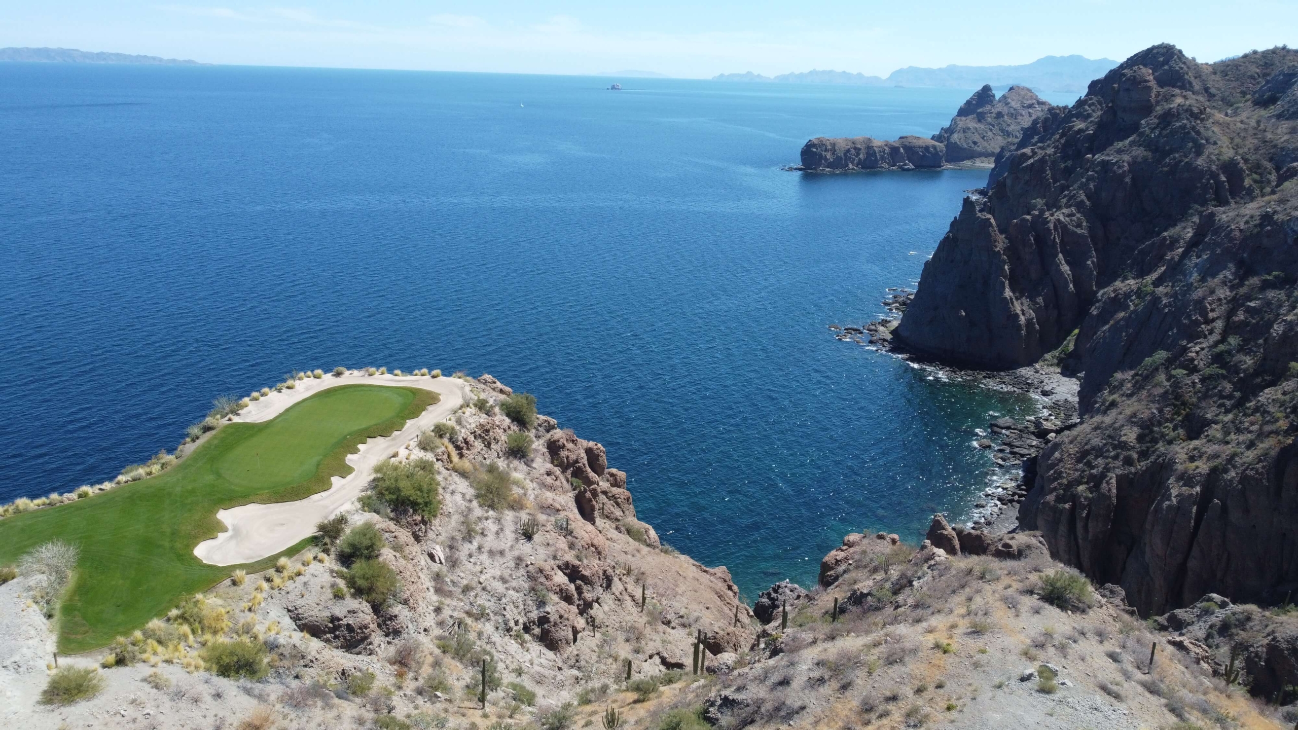 Course with Danzante Bay View Golf Course View from Danzante Bay Baja California Sur