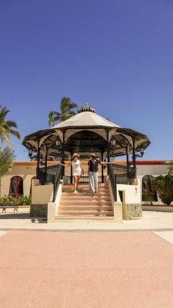 Historic plaza in Todos Santos, Baja California Sur