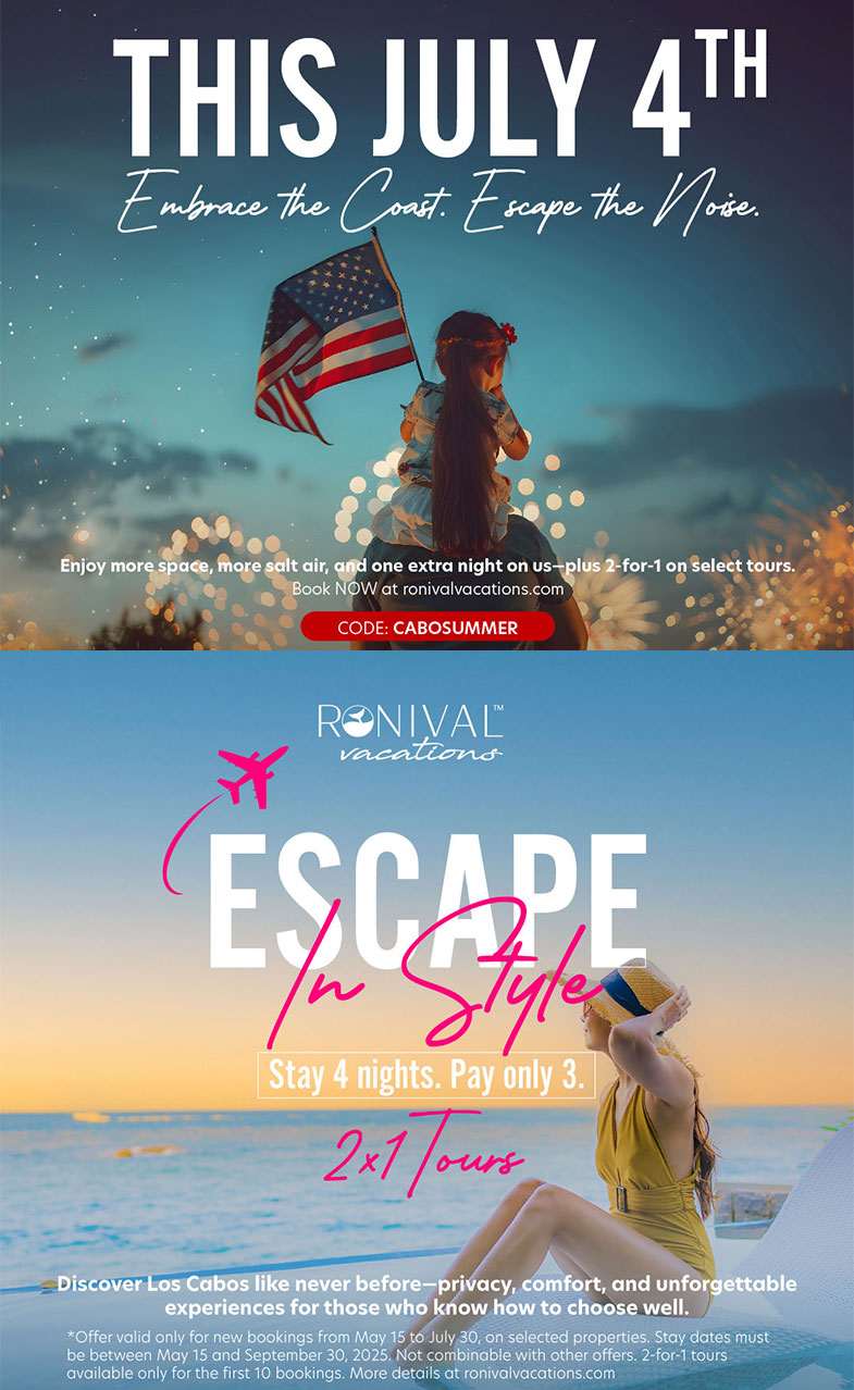 July 4th vacation rental specials at Ronival Vacations
