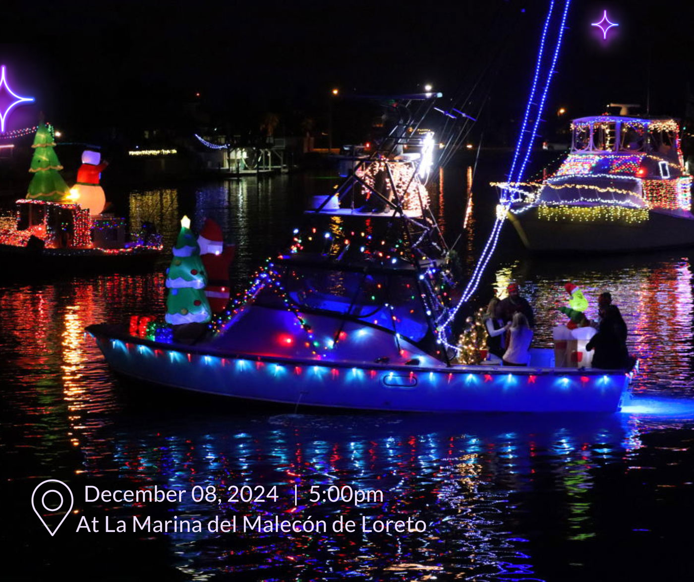 Santa on a Boat